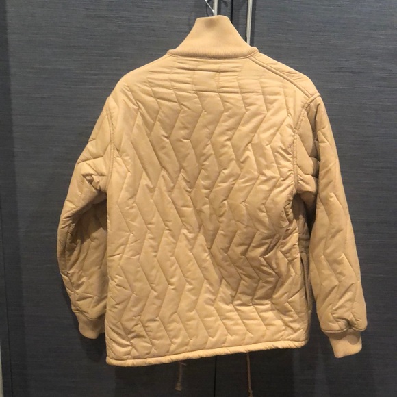 URBAN OUTFITTERS BDG TAUPE QUILTED JACKET SMALL - Picture 6 of 7